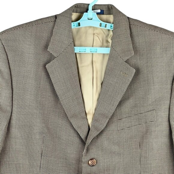 Ralph Ralph Lauren Men's 100% Wool 3 Button Brown Blazer Sport Coat Jacket 46R - Picture 3 of 12